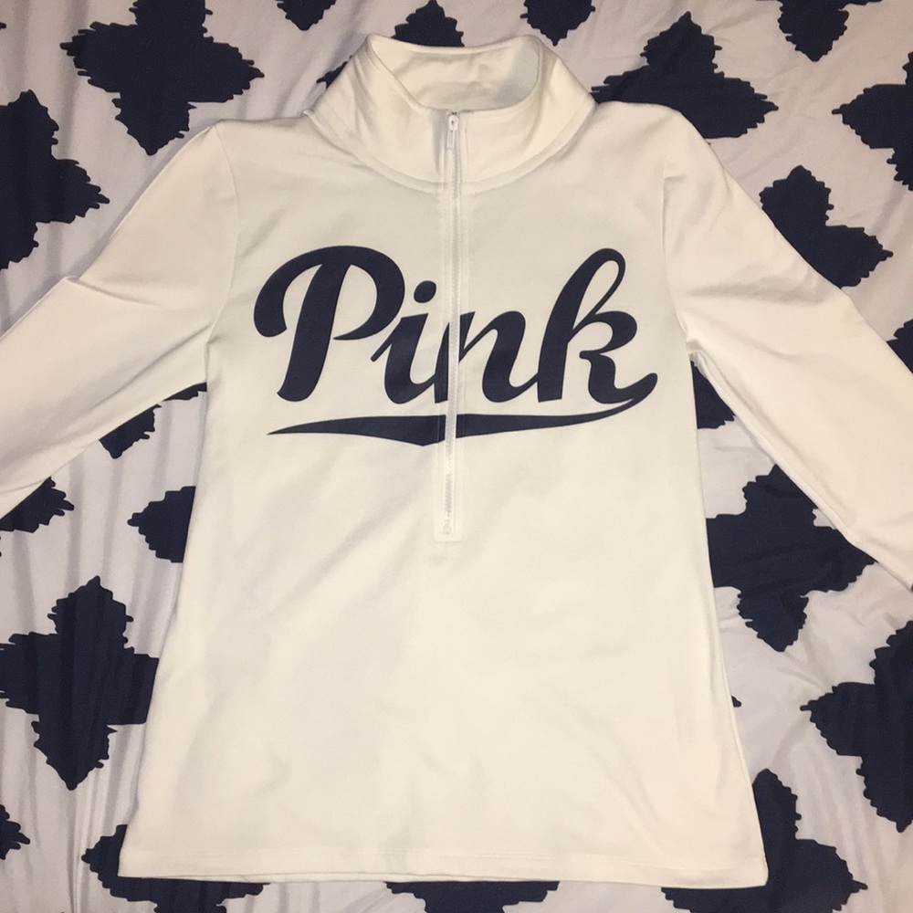 PINK half zip pullover